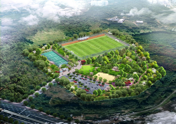 ▲ 돌산체육공원 조감도.