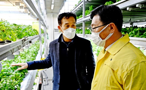 ▲ 농업회사법인 ㈜온샘 방문 현장 사진.