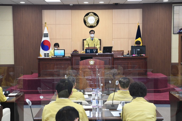 ▲ 제236회 임시회 개회 사진.
