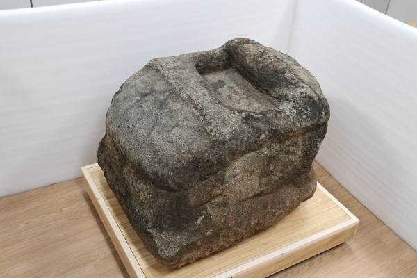보존처리를 마친 중심성사적비 귀부
