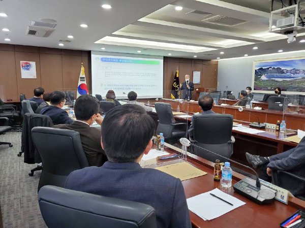 ▲ 주민자치 역량강화 리더 교육 진행모습.