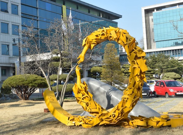 ▲ 세월호 추모 조형물.