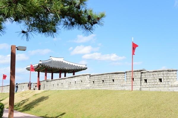 ▲ 수원화성 전경.