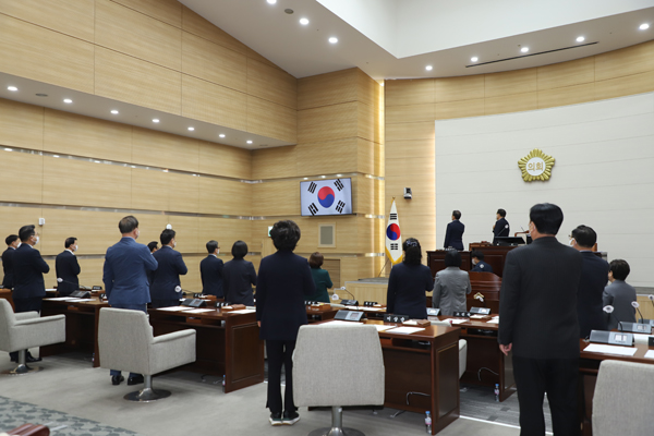▲ 용산구의회 회의장.