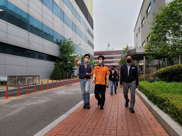 ▲ 삼성전자 현장방문 안전컨설팅 실시 모습.