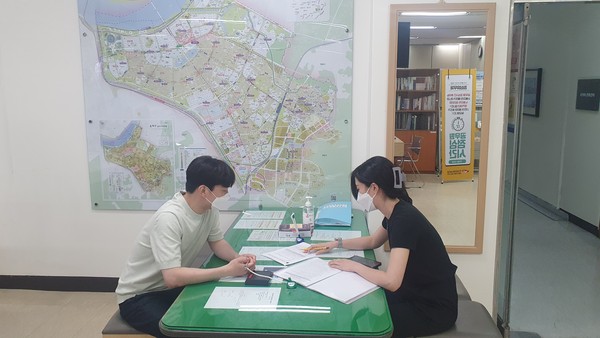 ▲ 주택 임대차신고 안내 모습.