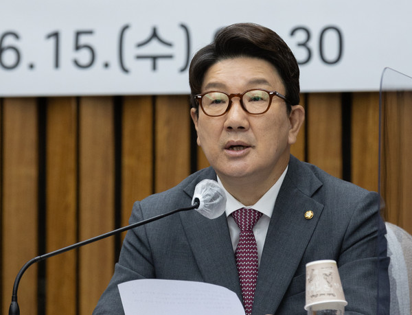 ▲ 제3차 당·정협의회 발언하는 권성동. /뉴시스