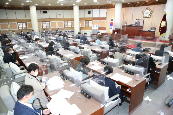 ▲ 고양시의회 임시회 사진.