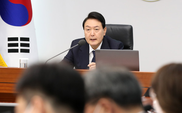 ▲ 국무회의 발언하는 윤석열 대통령. /뉴시스