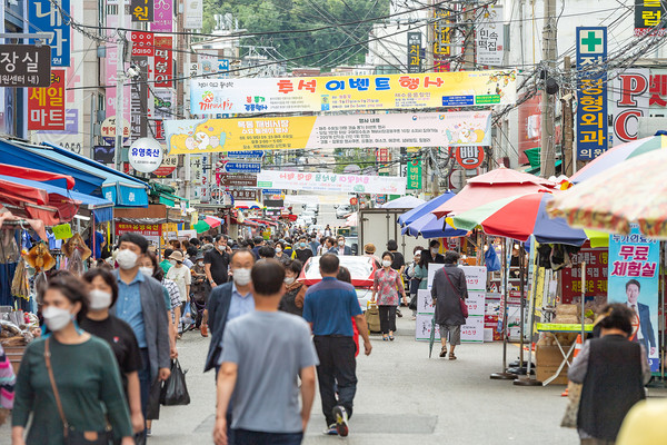 ▲ 목동 깨비시장 전경.