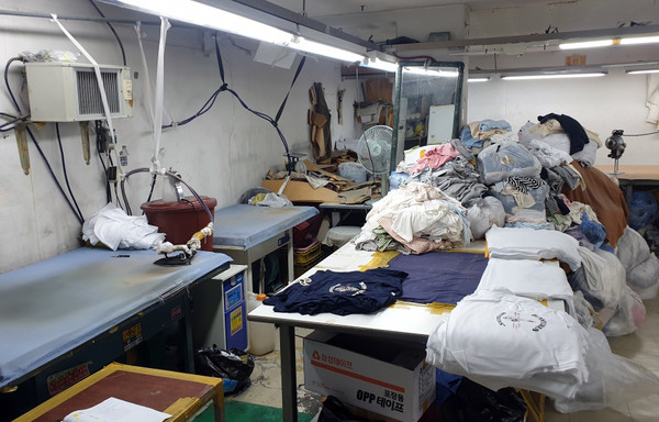 ▲ 의류제조 봉제공장 현황.