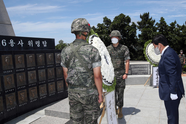 민선8대 문경복옹진군수 취임인사회 백령대청면 소통행보