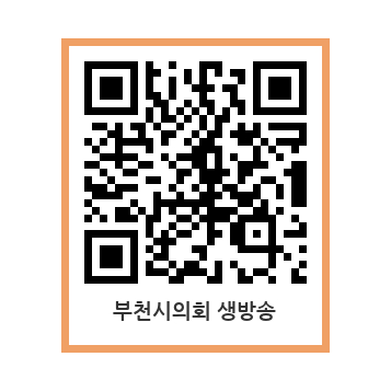 ▲부천시의회 생방송(유튜브채널) QR.