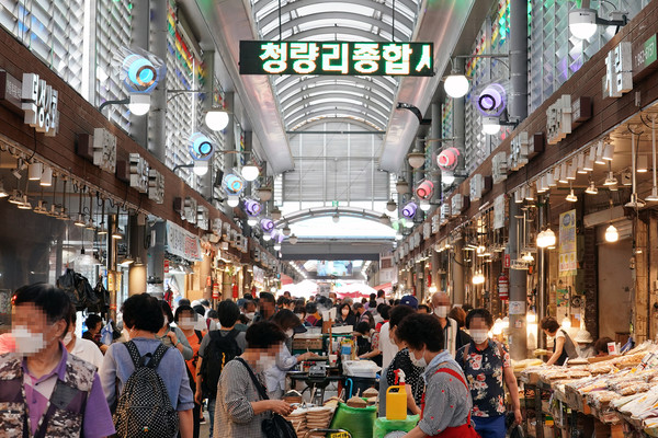 ▲ 청량리 종합시장 전경.
