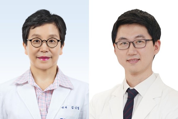 ▲ 분당서울대병원 소화기내과 김나영 교수(좌), 박재형 소화기내과 전문의(우).