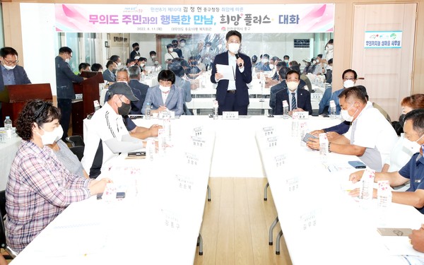 ▲ 무의도 현장방문 실시 모습.