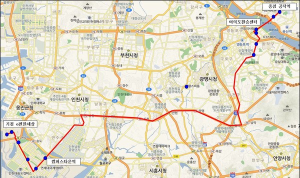 ▲노선도