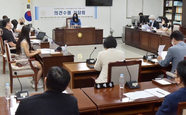 ▲ 거리공연 활성화 조례 제정을 위한 의견수렴 간담회.