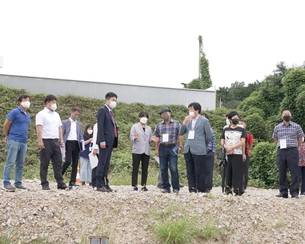 ▲ 현장 방문한 김정헌 인천 중구청장.