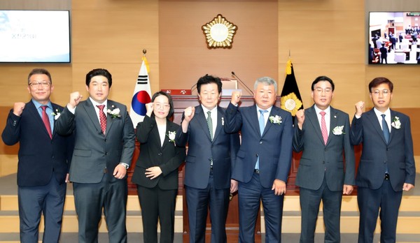 ▲ 옹진, 강화, 가평, 연천군의회 공동결의.