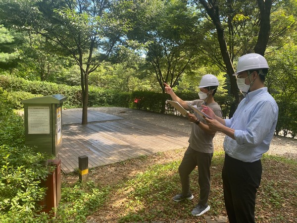 ▲ 광명도시공사 추석 전 안전 점검 모습.