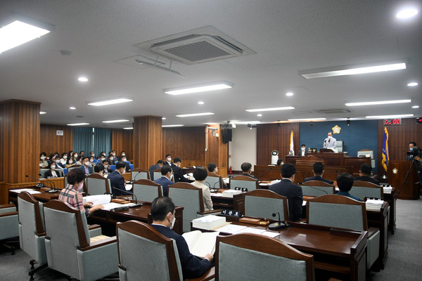 ▲ 제268회 정례회 1차 본회의.