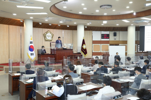 ▲ 제267회 정례회 본회의장 전경.
