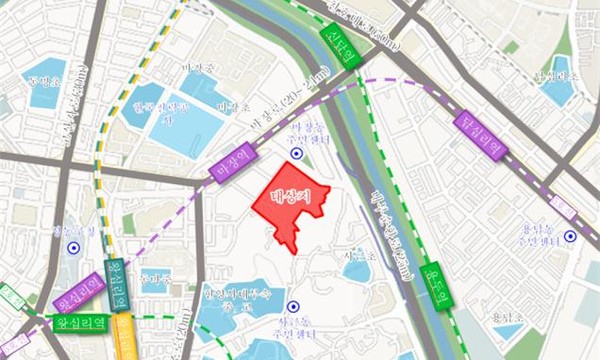 ▲ 성동 마장 세림아파트 위치도.