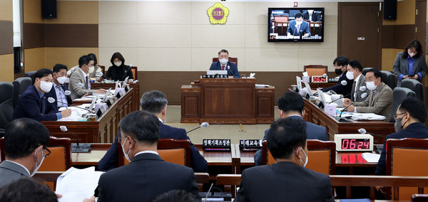 ▲ 제282회 인천광역시의회 임시회 제1차 교육위원회.