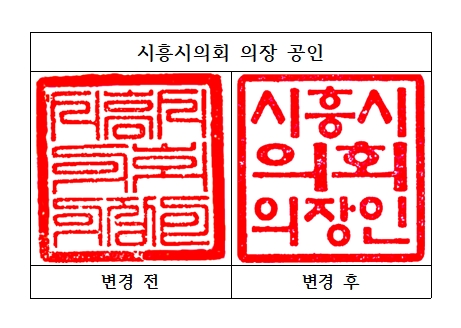 ▲ 시흥시의회 의장 공인.
