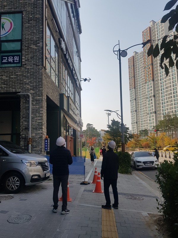 인천 최초 드론을 활용한 옥외광고물 안전점검 시행
