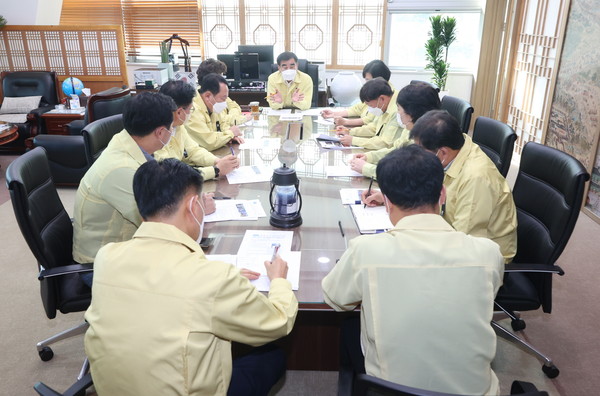 ▲ 경기도의회, 이태원 참사 관련 긴급대책 회의 실시 모습.