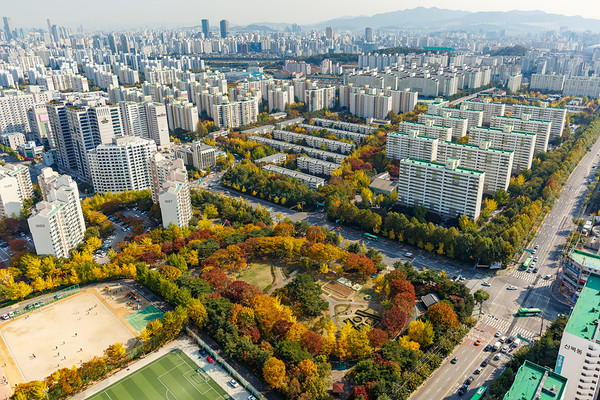 ▲ 양천구 아파트 도심 전경.