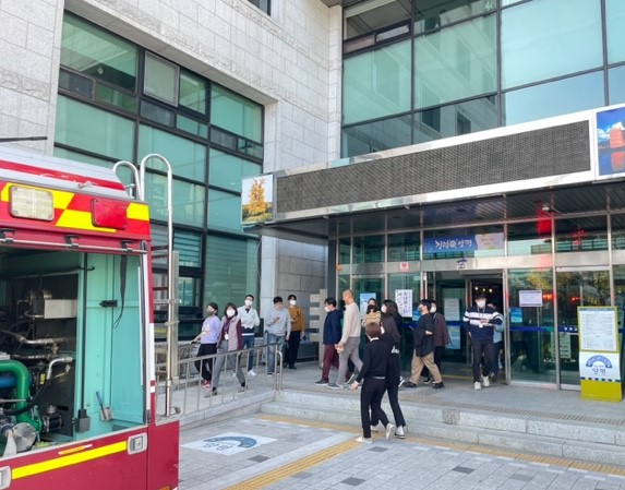▲ 양평군-양평소방서 합동소방훈련.