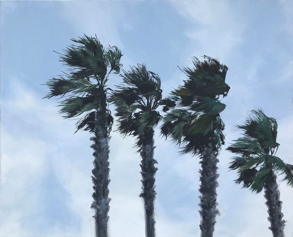 ▲ 박종호, 바람#2, 53x65cm, 린넨에 아크릴, 2019.