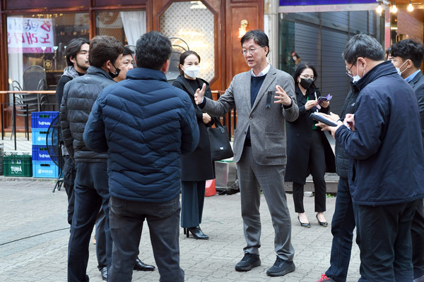 이민근 안산시장, 사리골 상점가 현장방문
