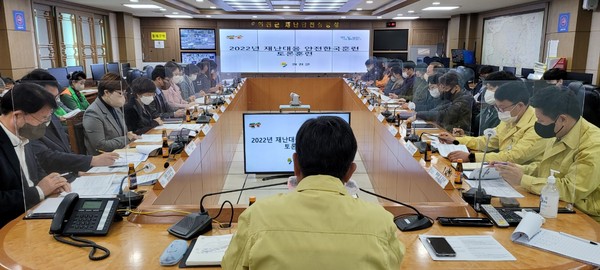 ▲ 연천군, 합동 재난대응 안전한국훈련 진행중인 모습.