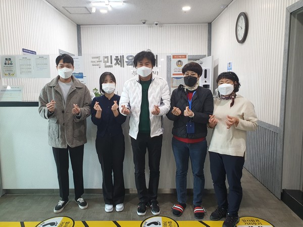 ▲ 광명도시공사 현장직원 격려 모습.