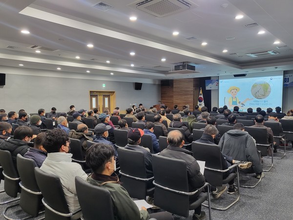▲ 한국농어촌공사 평택지사, 2022년 물관리 현장설명회.