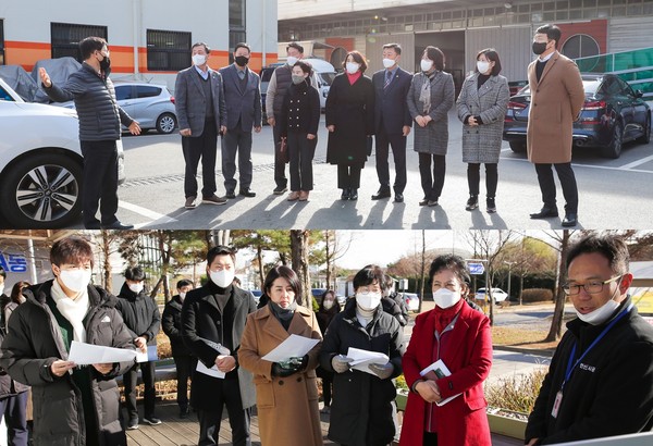 ▲ 위는 기획행정위원회, 아래는 문화복지위원회의 활동 모습.