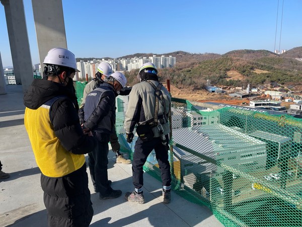 ▲ 대포일반산업단지 현장점검 중인 모습.