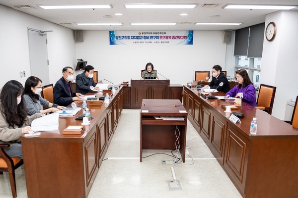 ▲ 자치법규정비연구회 중간보고회.