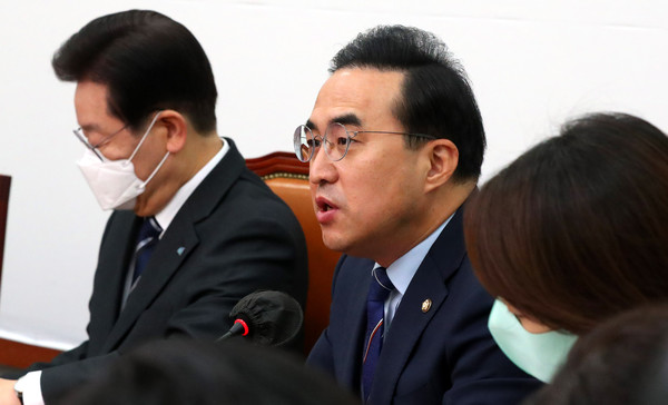 ▲ 발언하는 박홍근 원내대표. /뉴시스