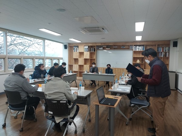 ▲ 남양주풍양보건소 재난대비 응급의료 유관기관 회의 진행중인 모습.