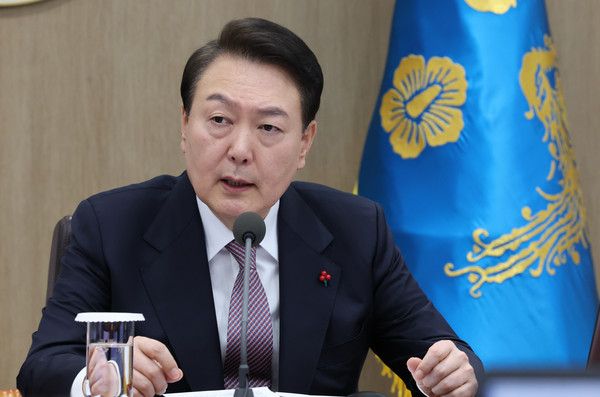 ▲ 국무회의 주재하는 윤석열 대통령. /뉴시스