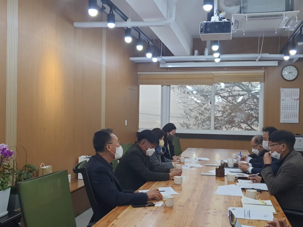 ▲ 여주 농특산물 소비촉진 전통주 제조업체 간담회 진행중인 모습.