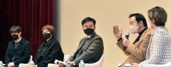 ▲ 임태희 경기도교육감, 경기미래교육 공감토크 참석.