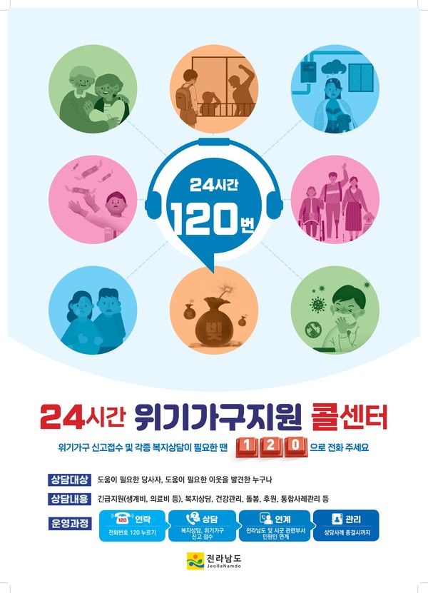 ▲ 위기가구지원 콜센터 포스터.