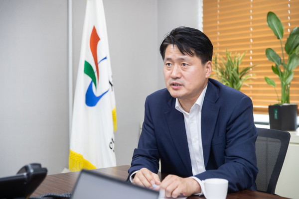 ▲ 강범석 서구청장 인터뷰 사진.