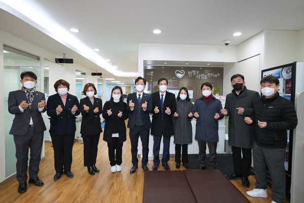▲ 하남시의회, ‘헌혈 시무식’ 개최 기념사진.